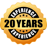 20 Years Experience Badge